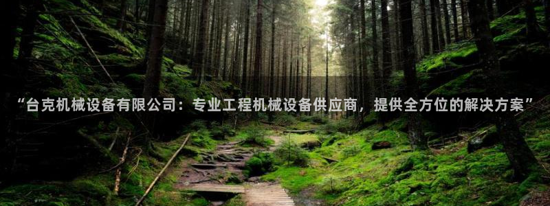 杏盛平台：“台克机械设备有限公司：专业工程机械设备供应商，提供全方位的解决方案”