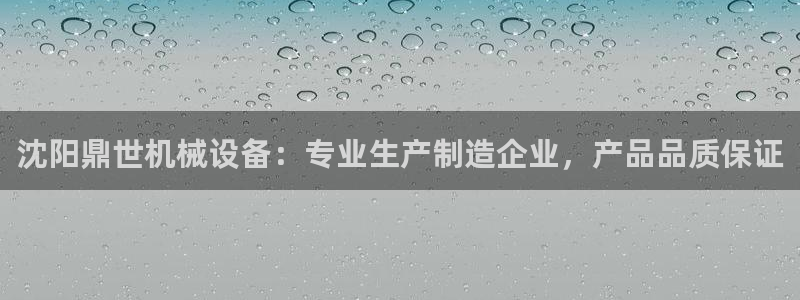 杏盛主管：沈阳鼎世机械设备：专业生产制造企业，产品品质保证