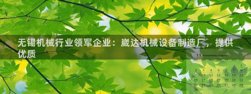 杏盛平台上级：无锡机械行业领军企业：崴达机械设备制造厂，提供
优质
