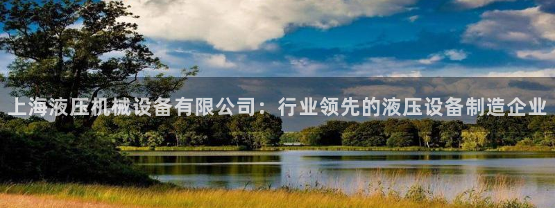杏盛app下载：上海液压机械设备有限公司：行业领先的液压设备制造企业