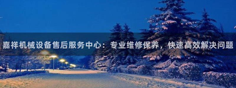 杏盛乐岳35994誓：嘉祥机械设备售后服