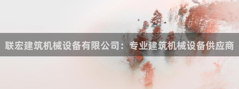 杏盛平台注册登录：联宏建筑机械设备有限公