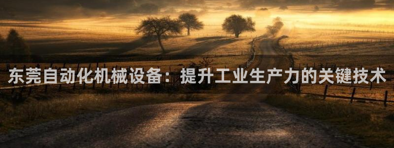 杏盛平台代理：东莞自动化机械设备：提升工
